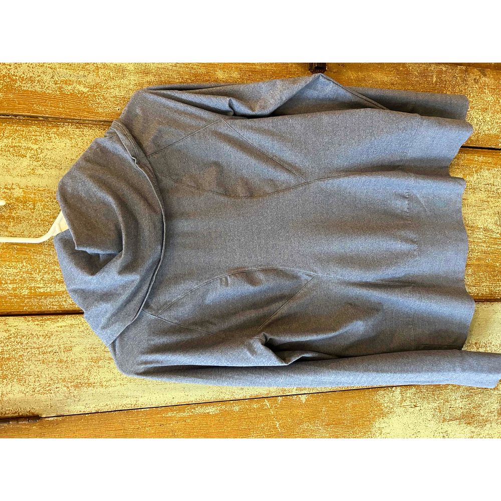 Zero Restriction Gray Blue Pullover Cowl Neck Swe… - image 3